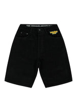 Lade das Bild in den Galerie-Viewer, Homeboy X-TRA BAGGY CORD SHORTS BLACK
