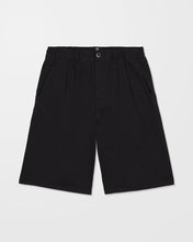Lade das Bild in den Galerie-Viewer, Volcom - Chillow Pleat 24" Elasticated Waist Chino Shorts - Black