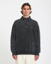 Lade das Bild in den Galerie-Viewer, Volcom - Single Stone Quarter Zip Sweatshirt - Light Acid Black