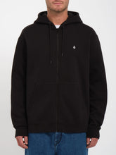 Lade das Bild in den Galerie-Viewer, Volcom - SINGLE STONE ZIP KAPUZENPULLOVER - BLACK