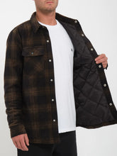 Lade das Bild in den Galerie-Viewer, Volcom - BOWERED FLEECE ÜBERHEMD - BISON