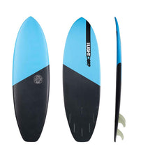 Lade das Bild in den Galerie-Viewer, LIGHT SURFBOARDS THE HYBRID - BLUE GRAPHITE 6´6" x 22“ x 3"