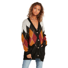 Lade das Bild in den Galerie-Viewer, Volcom - Knitty City Cardi Cardigan - black combo
