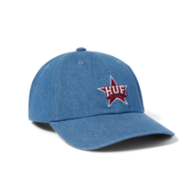 Lade das Bild in den Galerie-Viewer, HUF - ALL STAR 6-PANEL CURVED VISOR STRAPBACK HAT - light blue
