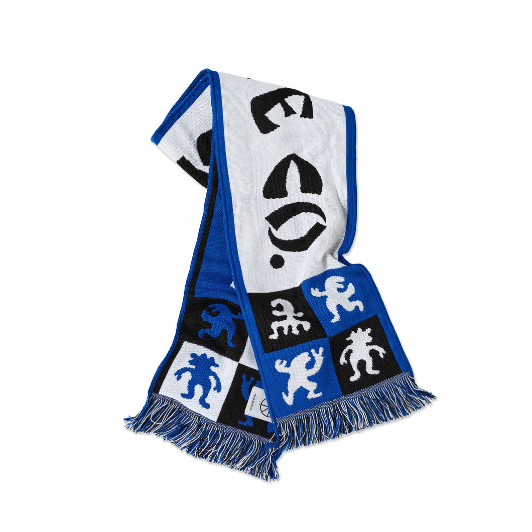Polar Skate Co. - Football Scarf | Checkers - Blue / Red