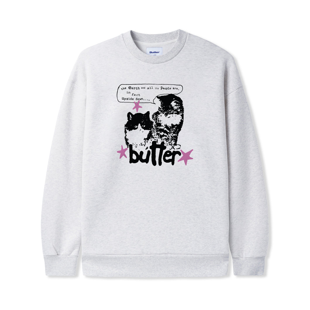 Butter Goods -  Upside Down Crewneck, Ash