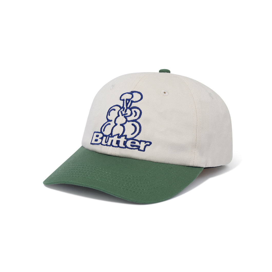 Butter Goods - Bugs 6 Panel Cap, Natural / Forest